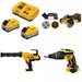 DeWalt DCB2108-2C 8Ah Starter Kit W/ FREE DCS438B Cut-Off, DCE560B Caulk Gun and DCF630B Screwgun