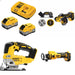 DeWalt DCB2108-2C 8Ah Starter Kit W/ FREE DCS438B Cut-Off, DCS334B Jig Saw and DCE555B Cut-Out