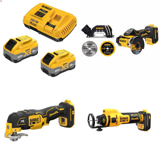 DeWalt 8Ah Battery Kit W/ FREE Cutoff and FREE Oscillating and FREE Cut-Out