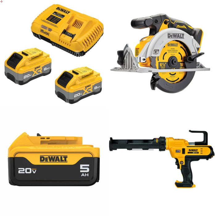 DeWalt DCB2108-2C Kit W/ FREE DCS565B Saw and FREE DCB205 and FREE DCE560B