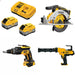 DeWalt 8Ah Battery Kit W/ FREE Saw and FREE Caulk Gun and FREE Screwgun
