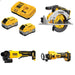 DeWalt DCB2108-2C Battery Kit W/ FREE DCS565B Saw, DCG408B Grinder and DCE555B Cut-Out Tool