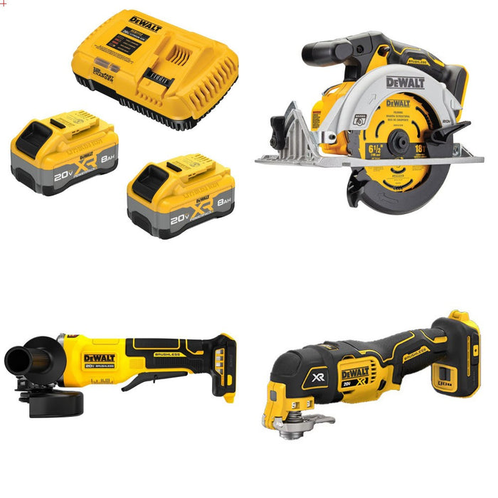 DeWalt DCB2108-2C 8Ah Kit W/ FREE DCS565B, FREE DCG408B and FREE DCS356B