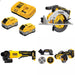 DeWalt DCB2108-2C 20V XR 8Ah Starter Kit W/ FREE DCS565B Saw, DCG408B Grinder and DCS438B Cut-Off Tool