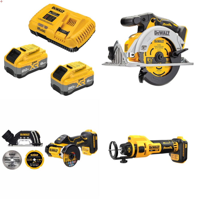 DeWalt Starter Kit W/ FREE Circ Saw and FREE Cut-Off and FREE Drywall Tool