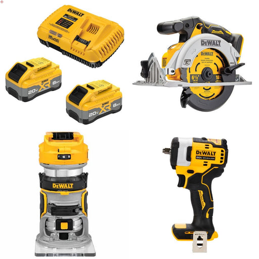 DeWalt DCB2108-2C 8Ah Kit W/ FREE Saw and FREE Router and FREE 3/8 Wrench