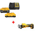 DeWalt DCB2460C 20V MAX Starter Kit W/ FREE DCE555B 20V MAX Cut-Out Tool, Bare