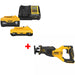 DeWalt DCB2460C 20V MAX 4Ah & 6Ah Starter Kit W/ FREE DCS382B 20V MAX Recip Saw