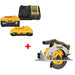 DeWalt DCB2460C 20V MAX 4Ah & 6Ah Starter Kit W/ FREE DCS565B 20V MAX Circ Saw