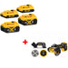 DeWalt DCB324-4 20V MAX Battery 4-Pack W/ FREE DCS438B 20V MAX XR Cut-Off Tool