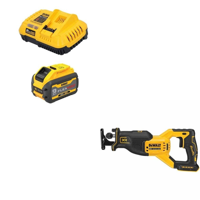 DeWalt DCB609C Battery and Charger Kit W/ FREE DCS382B Recip Saw