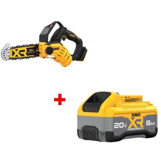 DeWalt DCCS623B 20V Max Pruning Chainsaw W/ FREE DCB2108 20V MAX 8Ah Battery