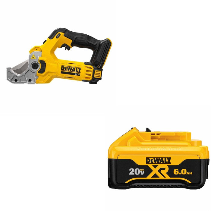 DeWalt DCE180B Plastic Tubing Cutter W/ FREE DCB206 6Ah Battery