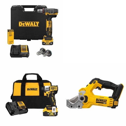 DeWalt DCE410P1 PEX Expander Kit W/ FREE DCF845P1 Impact Driver and FREE DCE180B Tubing Cutter