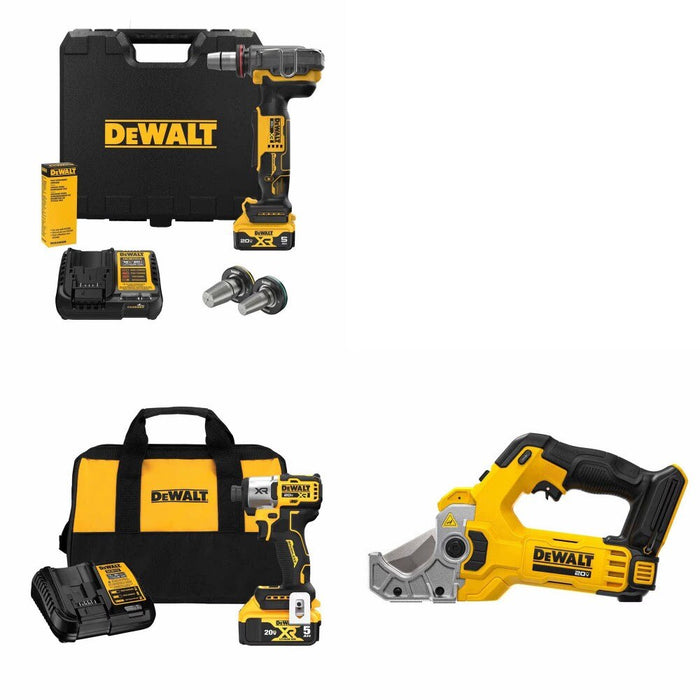 DeWalt DCE410P1 PEX Expander Kit W/ FREE DCF845P1 Impact Driver and FREE DCE180B Tubing Cutter