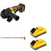 DeWalt DCE531B Concrete Vibrator W/ DCB2104-2 POWERPACK 4Ah 2-Pack and DCG402B Angle Grinder