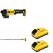 DeWalt DCE531B 20V MAX Concrete Pencil Vibrator W/ DCB2104-2 POWERPACK 4Ah 2-Pack and DCG407B