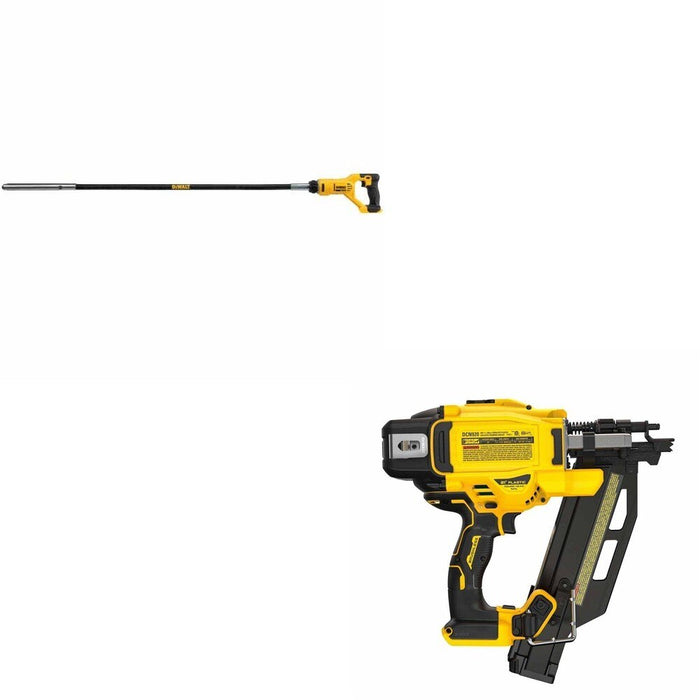 DeWalt DCN920B 20V MAX XR 21-Degree Framing Nailer W/ DCE531B Concrete Vibrator