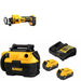 DeWalt DCE555B Drywall Cut-Out Tool Kit W/ DCV581H Wet-Dry Vacuum and FREE DCB205-2C Battery Kit