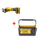 DeWalt DCE555D2 20V MAX* Cut-Out Tool Kit W/ FREE DWST560106 20" Tool Tote