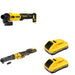 DeWalt DCF510B 20V MAX XR Sealed Head Ratchet W/ DCB2104-2 POWERPACK 4Ah 2-Pack and DCG407B