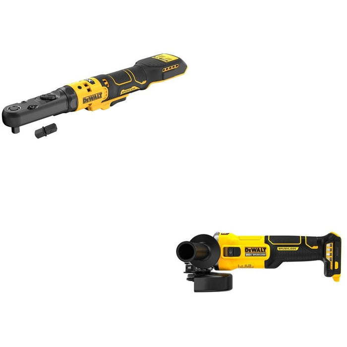 DeWalt DCF510B 20V MAX XR Sealed Head Ratchet W/ DCG407B Slide-Switch Grinder