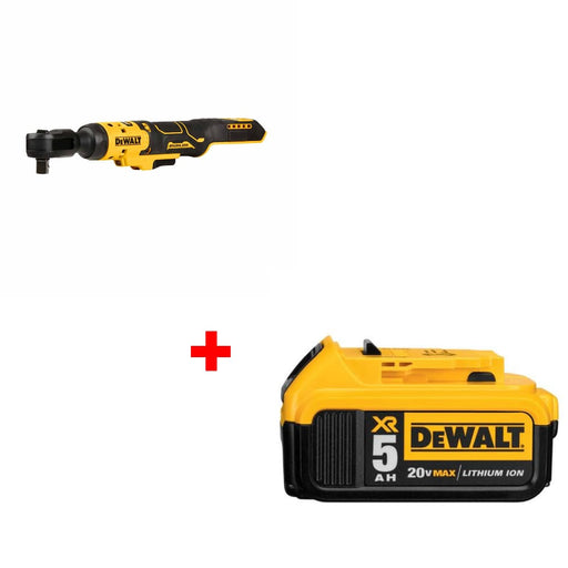 DeWalt DCF512B Atomic 20V Max 1/2" Ratchet, Bare w/ FREE DCB205 Battery Pack