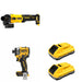 DeWalt DCB2104-2 POWERPACK 4Ah 2-Pack W/ DCF860B Impact Driver and DCG407B Slide-Switch Grinder