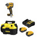 DeWalt DCF860B 20V Max Impact Driver Kit W/ DCV580H Vacuum and FREE DCB205-2C Battery Kit