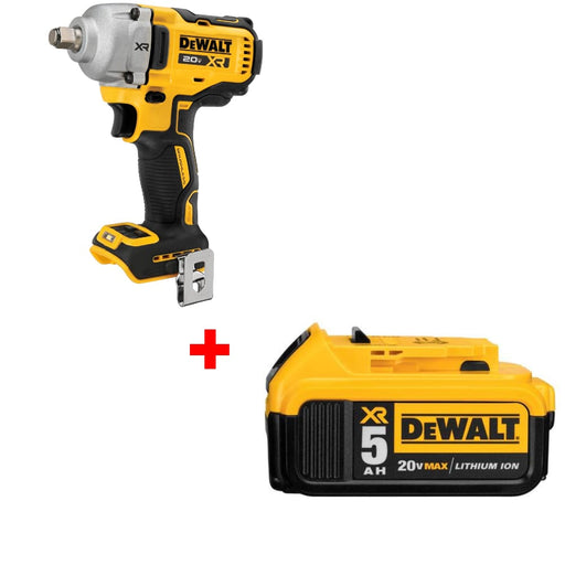 DeWalt DCF891B 20V MAX XR 1/2" Impact Wrench w/ FREE DCB205 20V MAX Battery Pack