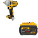 DeWalt DCF891B 20V MAX XR 1/2 in. Mid-Range Impact Wrench W/ DCB609 FLEXVOLT 9.0Ah Battery