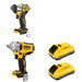 DeWalt DCF891B Mid-Range Impact Wrench W/ DCB2104-2 and DCF845B 3-Speed Impact Driver