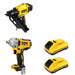 DeWalt DCN930B 30-Degree Framing Nailer W/ DCF891B Mid-Range Impact Wrench and DCB2104-2