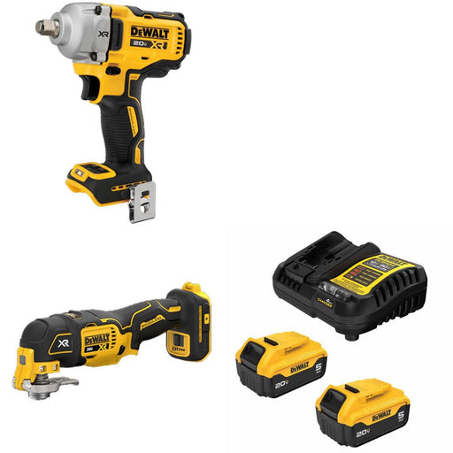 DeWalt DCF891B 20V MAX Impact Wrench Kit W/ DCS356B Multi-Tool and FREE DCB205 Battery Kit
