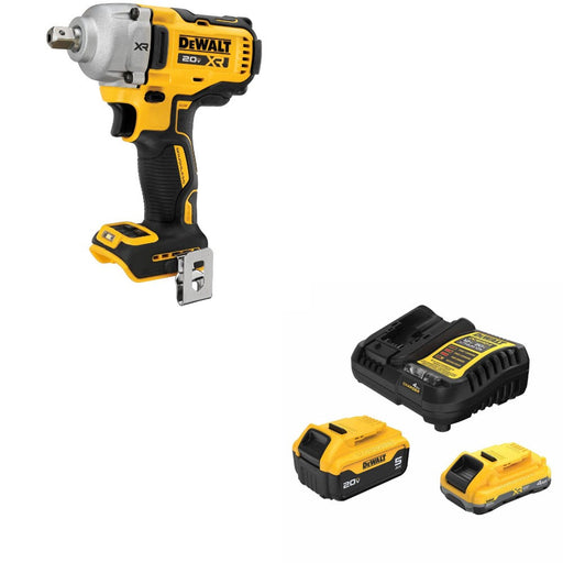 DeWalt DCF892B 1/2" Impact Wrench Kit W/ FREE DCB245-2C Starter Kit