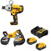 DeWalt DCF898B Impact Wrench Kit W/ DCS376B Bandsaw and FREE DCB205-2C Battery Kit