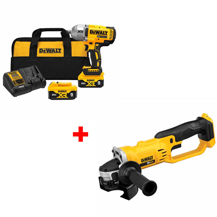 DeWalt DCF900P2 20V MAX Impact Wrench Kit W/ FREE DCG412B 20V MAX Cut-Off Tool