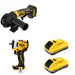 DeWalt DCB2104-2 POWERPACK 4Ah 2-Pack W/ DCG402B ATOMIC Angle Grinder and DCF911B Impact Wrench