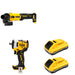 DeWalt DCB2104-2 POWERPACK 4Ah 2-Pack W/ DCG407B Slide-Switch Grinder and DCF911B Impact Wrench