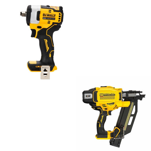 DeWalt DCN920B 20V MAX XR 21-Degree Framing Nailer W/ DCF911B Impact Wrench