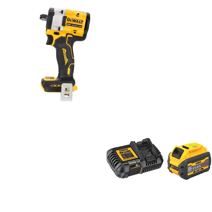 DeWalt DCF921B ATOMIC 20V MAX 1/2 in. Impact Wrench W/ DCB606C FLEXVOLT 6.0Ah Kit