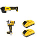 DeWalt DCB2104-2 20V MAX XR POWERPACK 4Ah Battery 2-Pack W/ DCF921B Impact Wrench and DCG408B