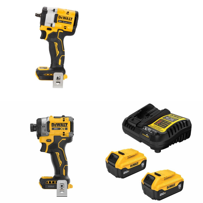 DeWalt DCF923B Impact Wrench Kit W/ DCF860B Impact Driver and FREE DCB205-2C Battery Kit