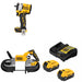DeWalt DCF923B 20V MAX Impact Wrench Kit W/ DCS374B Band Saw and FREE DCB205-2C Battery Kit