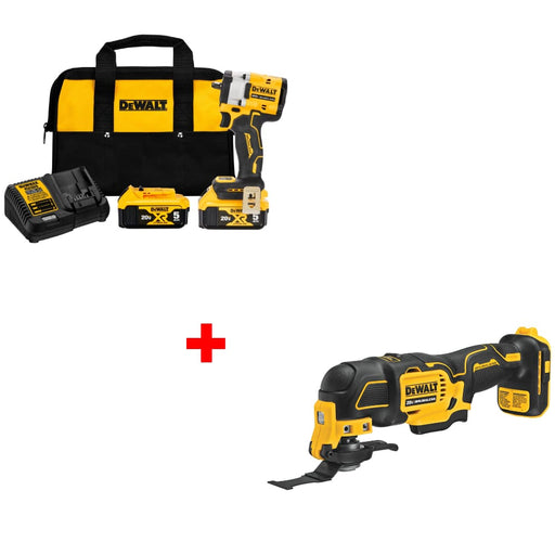 DeWalt DCF923P2 ATOMIC 20V MAX Impact Wrench Kit w/ FREE DCS354B 20V Multi-Tool