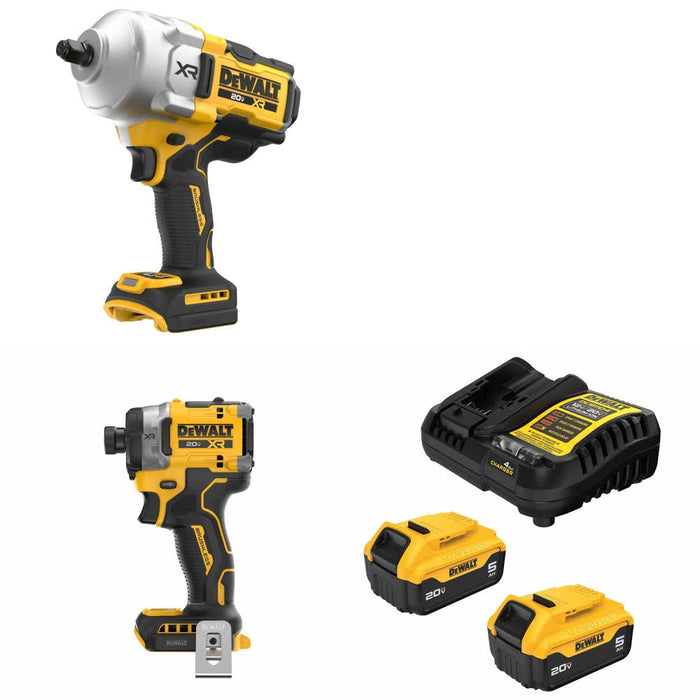 DeWalt DCF961B High Torque Impact Wrench Kit W/ DCF860B Impact Driver and FREE DCB205 Battery Kit