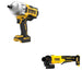 DeWalt DCF961B 20V MAX XR 1/2 in. High Torque Impact Wrench W/ DCG408B Paddle-Switch Grinder