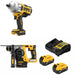 DeWalt DCF961B 20V MAX XR Impact Wrench Kit W/ DCH273B Rotary Hammer and FREE DCB205-2C Battery Kit