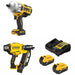 DeWalt DCF961B 20V MAX Impact Wrench Kit W/ DCN920B Framing Nailer and FREE DCB205-2C Battery Kit