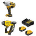 DeWalt DCF961B 20V MAX Impact Wrench Kit W/ DCN920B Framing Nailer and FREE DCB205-2C Battery Kit